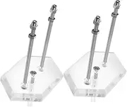 [UPKOCH] Wall Mounted Skateboard Holder Durable Acrylic Skate Deck Display Rack for Space Saving Storage and Showcase Easy Installation with Included Screws