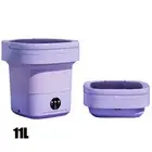11L Portable Foldable Mini Washing Machine Bucket Dryer Tub for Socks Underwear