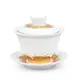 單個陶瓷蓋碗茶杯茶碗大號茶具青花泡茶碗白瓷功夫三才碗
