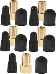 KOMBIUDA Valve Adapter for Bike Inflator Pump 15pcs Bike Valve Caps Universal Bike Tire Valve Converter Installation