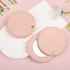 Compact Mirrors Unbreakable Stainless Steel Mirror With PU Leather Makeup Mir GS