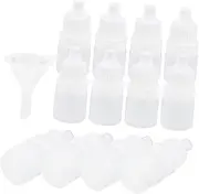 Mobestech 12pcs 3ml White Empty Squeezable Dropper Bottle Stream Soft Tumbler Spinner Sponges Peekaboo Hamster Tubes Product Leakproof Sponge Test Tube Flower Vase Bud Buckets Rat Abs