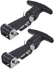 COHEALI 2Pcs Heavy Duty Lock T Handle Hasp Durable Hood Catch for Vehicles Machinery Engine Hoods Easy to Install Lightweight and Practical Design