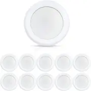 6Inch LED Flush Mount Disc Light, 10Pk 16.5W Dimmablel Ceiling Lighting
