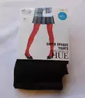 Hue Super Opaque Tights Smooth Control Top Size 4 5'2" - 6'0" Espresso 90 Den