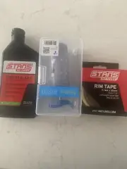 Stan's Tire sealant, Brisk More Injector and Stan's Rim Tape