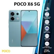 Xiaomi POCO X6 5G Android Cell Phone (Blue, 12GB+256GB, Dual SIM, Unlocked)