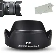 JJC EW-53 Reversible Lens Hood for Canon RF-S 18-45mm F4.5-6.3 is STM & Canon EF-M 15-45mm F3.5-6.3 is STM Lens Hood, on Canon R7 R10 R50 R100 Replace Canon EW-53