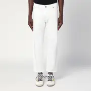 [PT Torino Denim] White Cotton Trousers 36 White