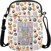 [WSNANG] Easter The Bunnies Tour Crossbody Bag Bunny With Cap Shoulder Bag Easter Eggs Gifts Cute Colorful Rabbit Gift