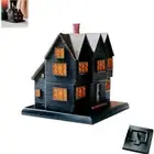Black Rustic Chimney Hut Incense House Shape Incense Cone Burner