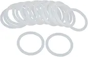 X AUTOHAUX Silicone O-Rings, 42mm OD 34mm ID 4mm Width VMQ Seal Gasket for Compressor Valves Pipe Repair, White, Pack of 20