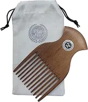 Plai Na Wooden Afro Pick Comb for Natural Black Hair - No Snags, No Static, No Tangle for Women and Men