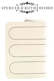 Spencer & Rutherford - Passport Cover Holder Case Protector - Cobblestone White