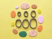 Easter Egg Polymer Clay Cutter Set | Maxi Set | Cross Carrot Bunny