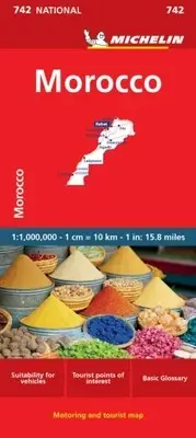 Michelin - Morocco - National Map 742 Map - New Sheet map - H245z