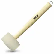 WoLF RUBBER MALLET Hardwood Handle, White Head - 16oz Or 32oz
