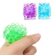 Squishy MultiColor Tofu Mesh Stress Reliever Ball 5*4*2CM Squeeze Stressball Party Bag Fun Gift Green