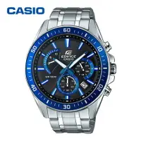 在飛比找樂天市場購物網優惠-美琪 CASIO汽車儀表藍盤石英鋼帶錶EFR-552D-1A