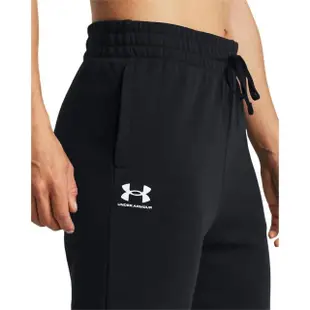 【UNDER ARMOUR】UA 女 Rival Terry Jogger 長褲_1382735-001(黑色)