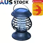 Bug Zapper Solar Powered Portable Outdoor Mosquito Killer Fly Trap Lantern