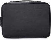 [Pacum] A4 Folder Large Capacity Document Bag Creative Multifunction File Folder Ticket Bags for Home Travel Organizer Storage Supplies A3 Folder (Size : Black)