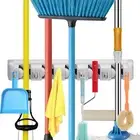 Mop Broom Holder, Wall Mounted Commercial Organizer Storage Rack for Garden Tool