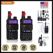 UV-5X GMRS Radio, Long Range Rechargeable Two Way Radio with NOAA Weather Rec...