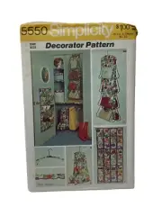 Vintage 1973 Simplicity Decorator Closet Organizers Sewing Pattern #5550 UNCUT