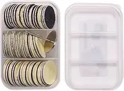 Sanding Disc Set, Pedicure Sanding File, Manicure Grooming Tool, Buff, Robust Construction, 60 Pieces, for Home Salon Travel Bridal Shower Spa Use