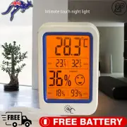 Digital Thermometer Humidity Meter Room Clock Temperature Indoor LCD Hygrometer