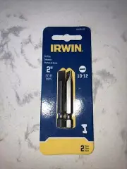 Irwin 3521131C 10-12 Slotted Power Bit, FREE SHIPPING 2 PACK