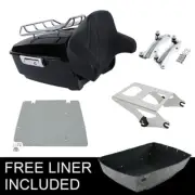 King Trunk Luggage Rack Pad Mount Plate Docking Fit For Harley Touring 2014-2024