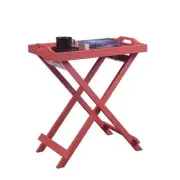 Convenience Concepts Designs2Go Tray Table in Pink Wood Finish