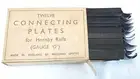 Hornby Meccano England O Gauge CONNECTING PLATES Tin Plated 12 Pieces Set MIB`50