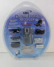 Sims Digital Voice Recorder SVR-455 Black Battery Operated Portable NEW