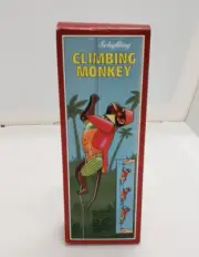 Vintage Schylling "Climbing Monkey" Tin Litho Toy