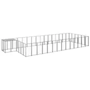 Andala Pets Dog Kennel Black 26.62 m Steel