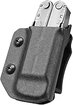 Kydex Multitool Sheath for LEATHERMAN WAVE & WAVE + PLUS/REBAR/SURGE HEAVY DUTY/SKELETOOL Multi Tool Pouch, Multi-tool not included, Kydex and Carbon Fiber Available