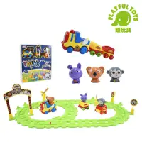 在飛比找momo購物網優惠-【Playful Toys 頑玩具】動物卡通軌道車(玩具車 