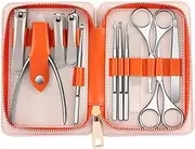 Manicure Set,Nail kit Manicure Set,Nail Care kit, Stainless Steel Nail Clipper Set 12 Piece Splash Proof Nail Clippers Manicure Nail Art Set