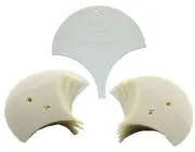Mylar 4" Clamshell 51 Piece Set - Quilting / Sewing Templates -