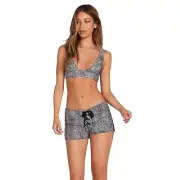 Women Volcom Coco 1.5" Swim Shorts Color Black Size 7