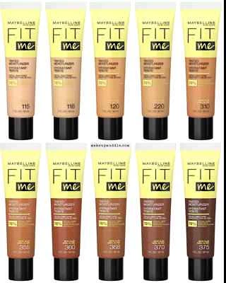 Maybelline Fit Me Tinted Moisturizer Aloe Natural Buildable Coverage Clean EWG