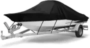 600D UV Resistant Marine Grade Polyester Canvas Trailerable Waterproof BoatCover