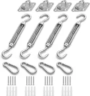 Awning Attachment Set, Heavy Duty Sun Shade Sail Stainless Steel Hardware Kit Ga