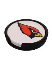 Arizona Cardinals 4 Inch Coaster Set With Holder 3d Printed