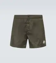 [Moncler] Moncler Logo swim trunks UK 38 green