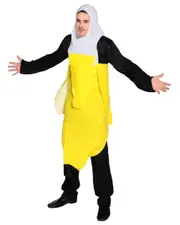 Peeled Banana Funny Fruit Costume