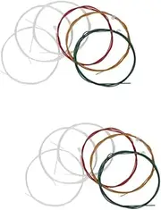 Vaguelly 12 Pcs Set Nylon Core Guitar String Set for Acoustic Classic Guitar Sizes 1.09mm to 0.71mm